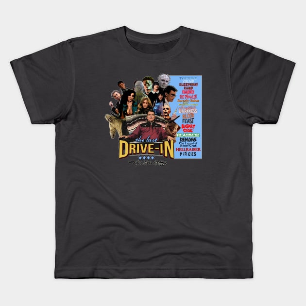 Joe Bob's Last Drive-In Kids T-Shirt by Exploitation-Vocation